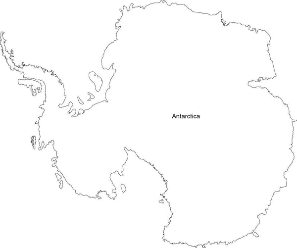 Antarctica map