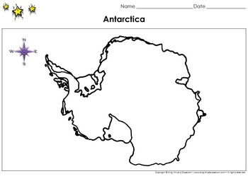 Blank map antarctica tpt