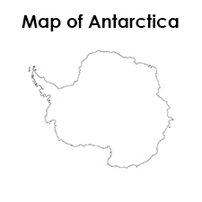 Blank antarctica map printable â tims printables