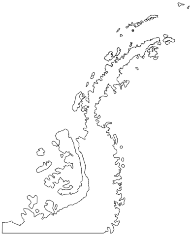Outline map of antarctic peninsula coloring page free printable coloring pages
