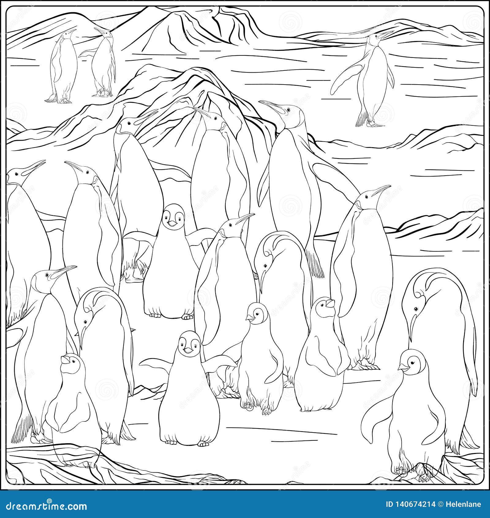 Antarctic coloring stock illustrations â antarctic coloring stock illustrations vectors clipart