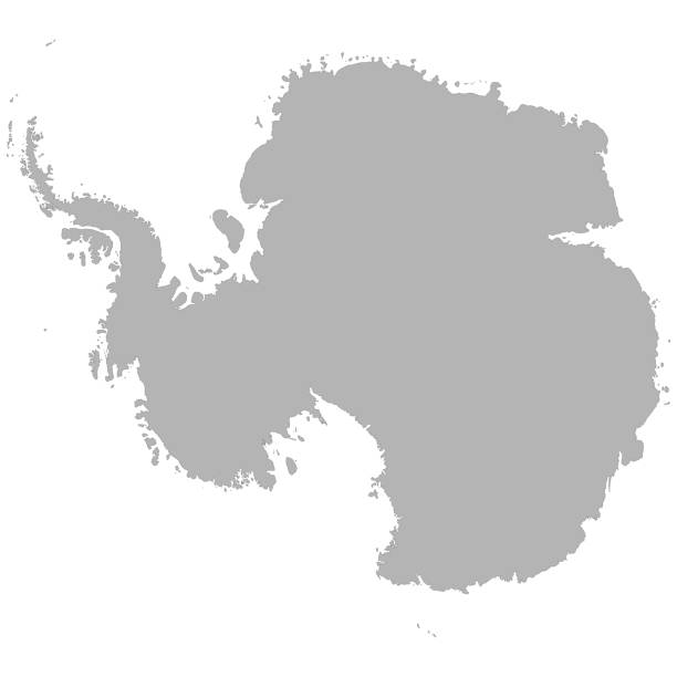 Antarctica map stock photos pictures royalty