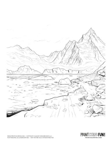 Antarctica maps plus coloring pages clipart printables at