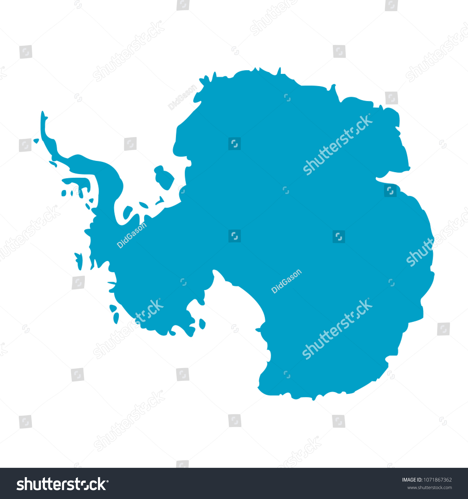 Antarctica map outline images stock photos d objects vectors