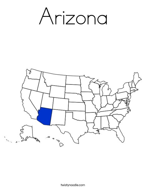 Arizona coloring page