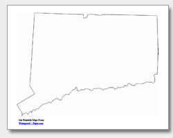 Printable connecticut maps state outline county cities