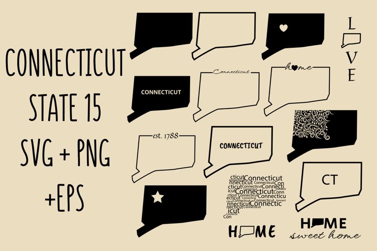 Connecticut svg connecticut state outline connecticut map