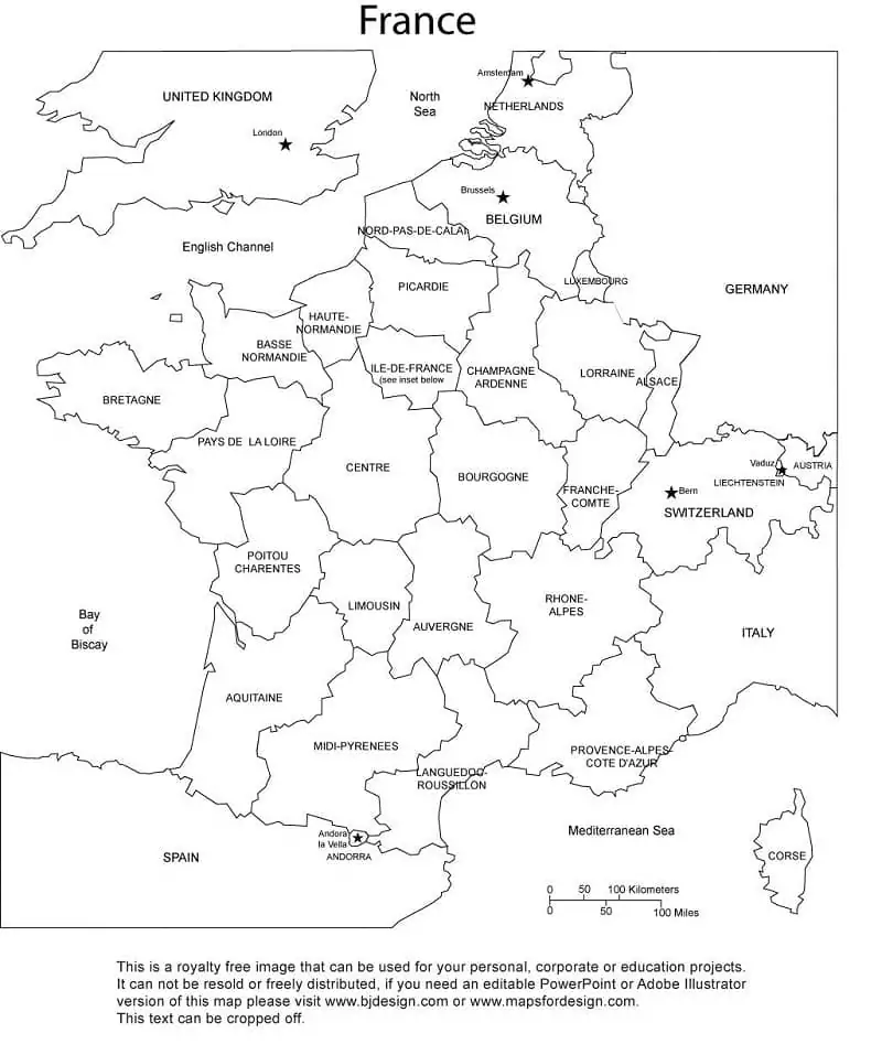 France map coloring page