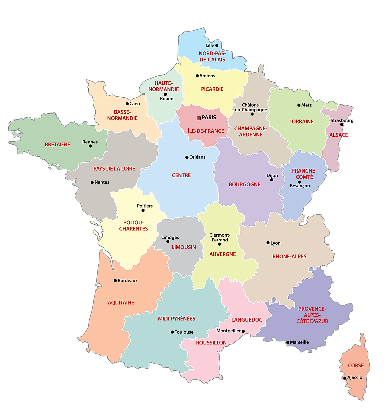 France maps facts