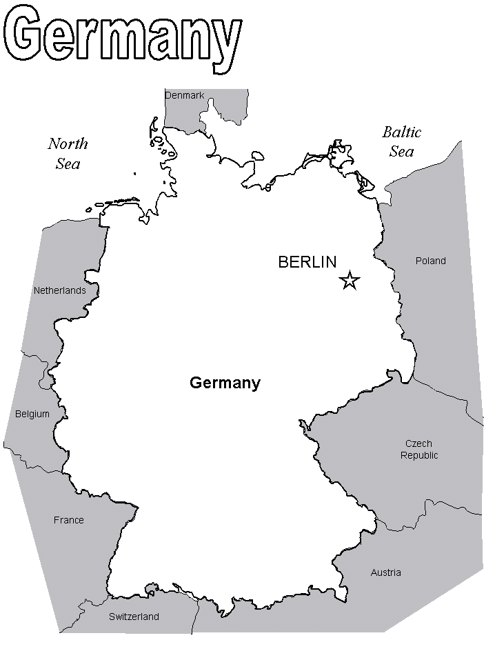Europe coloring pages