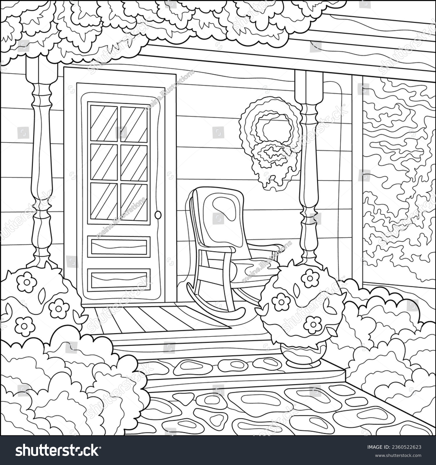 Landscape colouring pages images stock photos d objects vectors