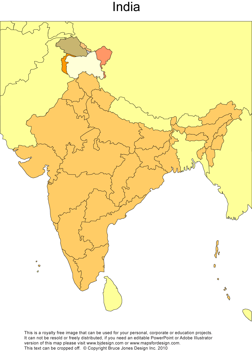 India printable blank maps outline maps â royalty free