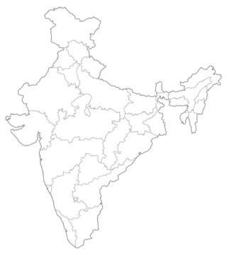 Indian map outline images â browse photos vectors and video