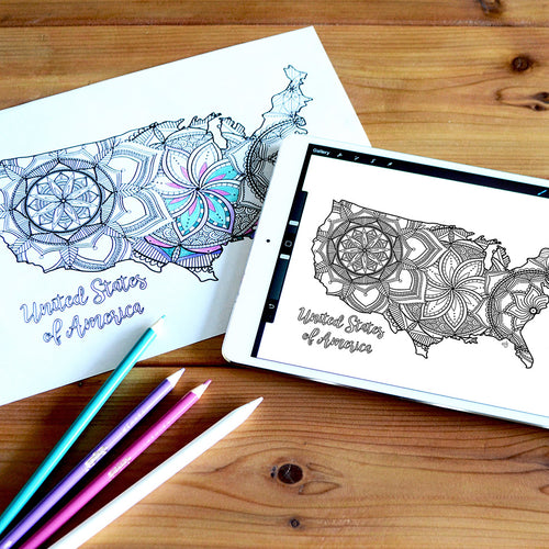 Coloring pages iowa usa map â ta muchly