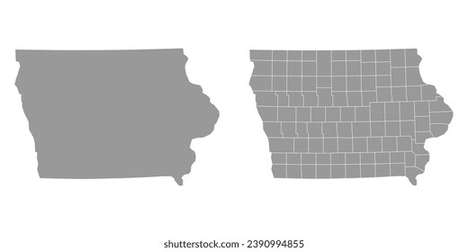 Iowa map photos and images pictures