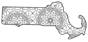 Massachusetts â map outline printable state shape stencil pattern â diy projects patterns monograms designs templates