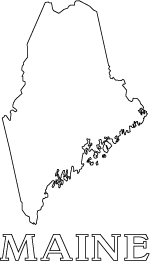 Mass map line art massachusette coloring page