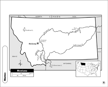 Montana map printable maps