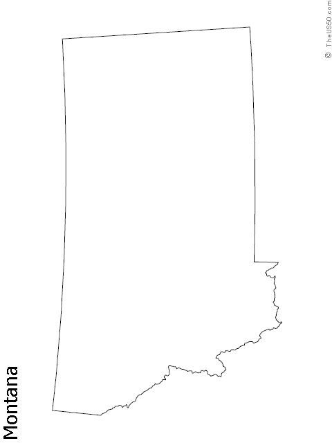 Montana state outline coloring sheet the us state outline outline sketch markers