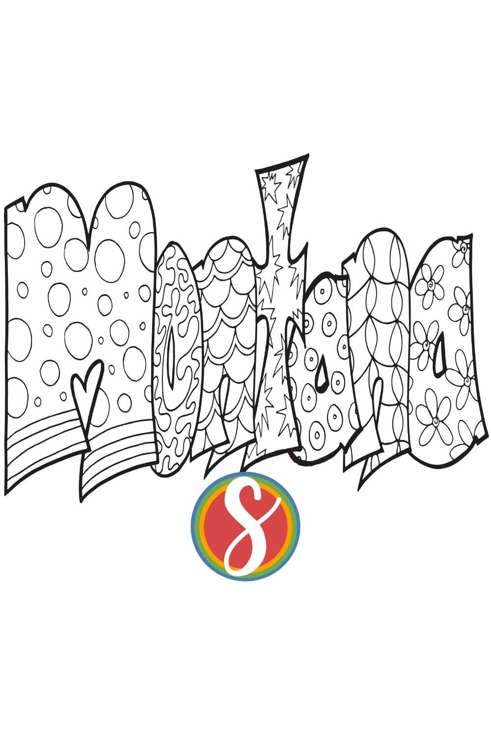 Montana coloring pages â stevie doodles
