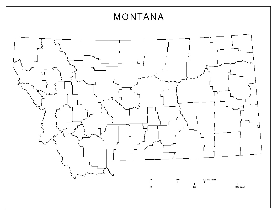 Maps of montana