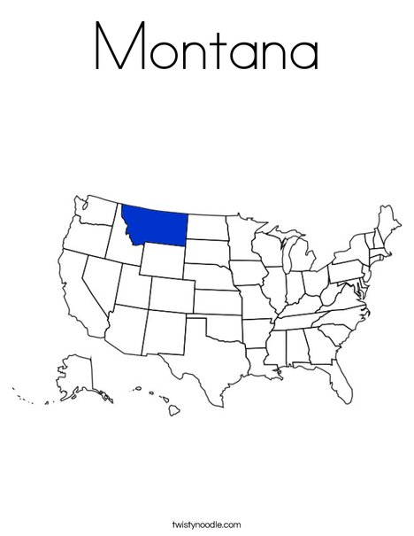 Montana coloring page