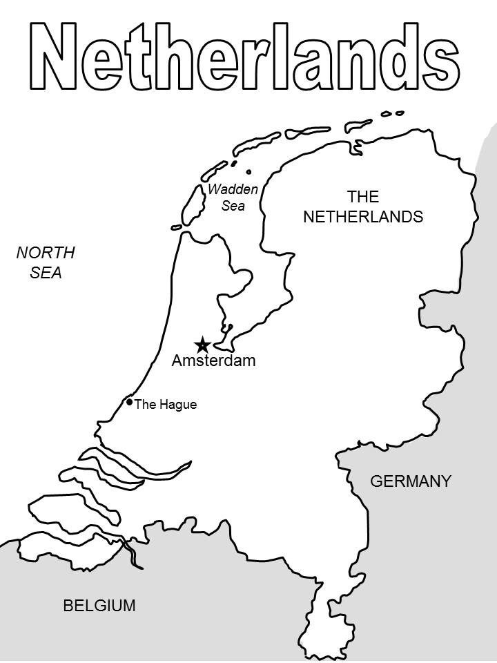 Netherlands coloring pages coloring book world thinking day netherlands audio books for kids