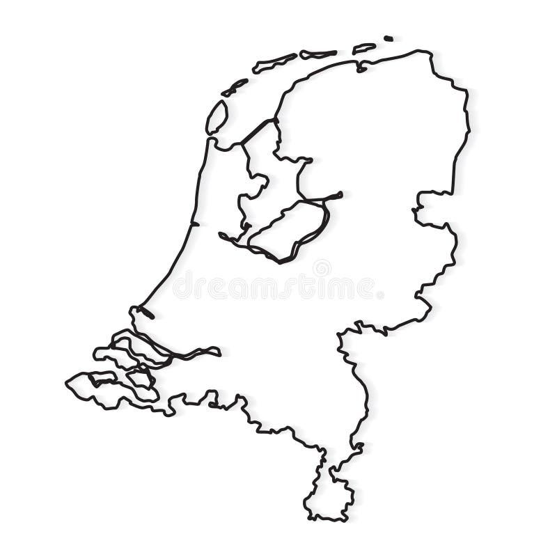 Netherlands map stock illustrations â netherlands map stock illustrations vectors clipart