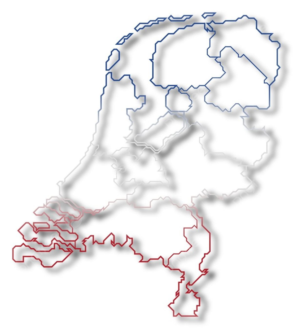 Map of netherlands political map of netherlands with the several states photo background and picture for free download