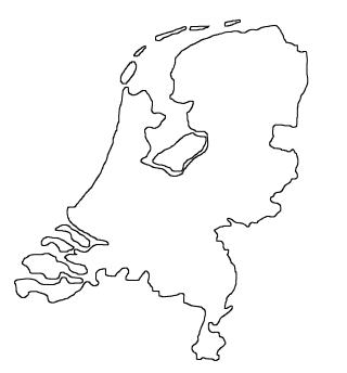 Blank map of netherlands outline map of netherlands