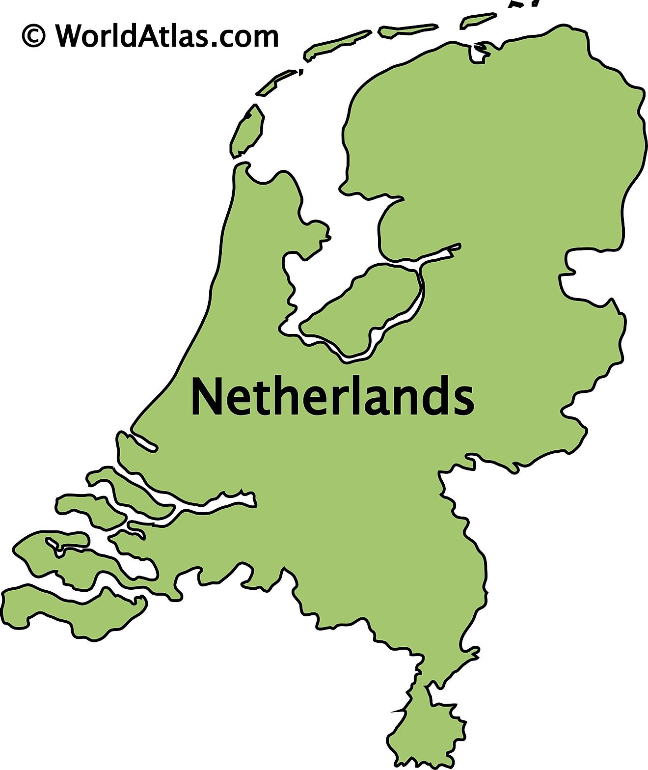 The netherlands maps facts