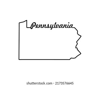 Pennsylvania outline images stock photos d objects vectors