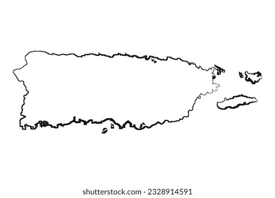 Puerto rico hand drawn map images stock photos d objects vectors