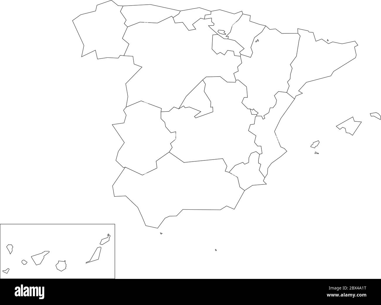 Spain map outline hi