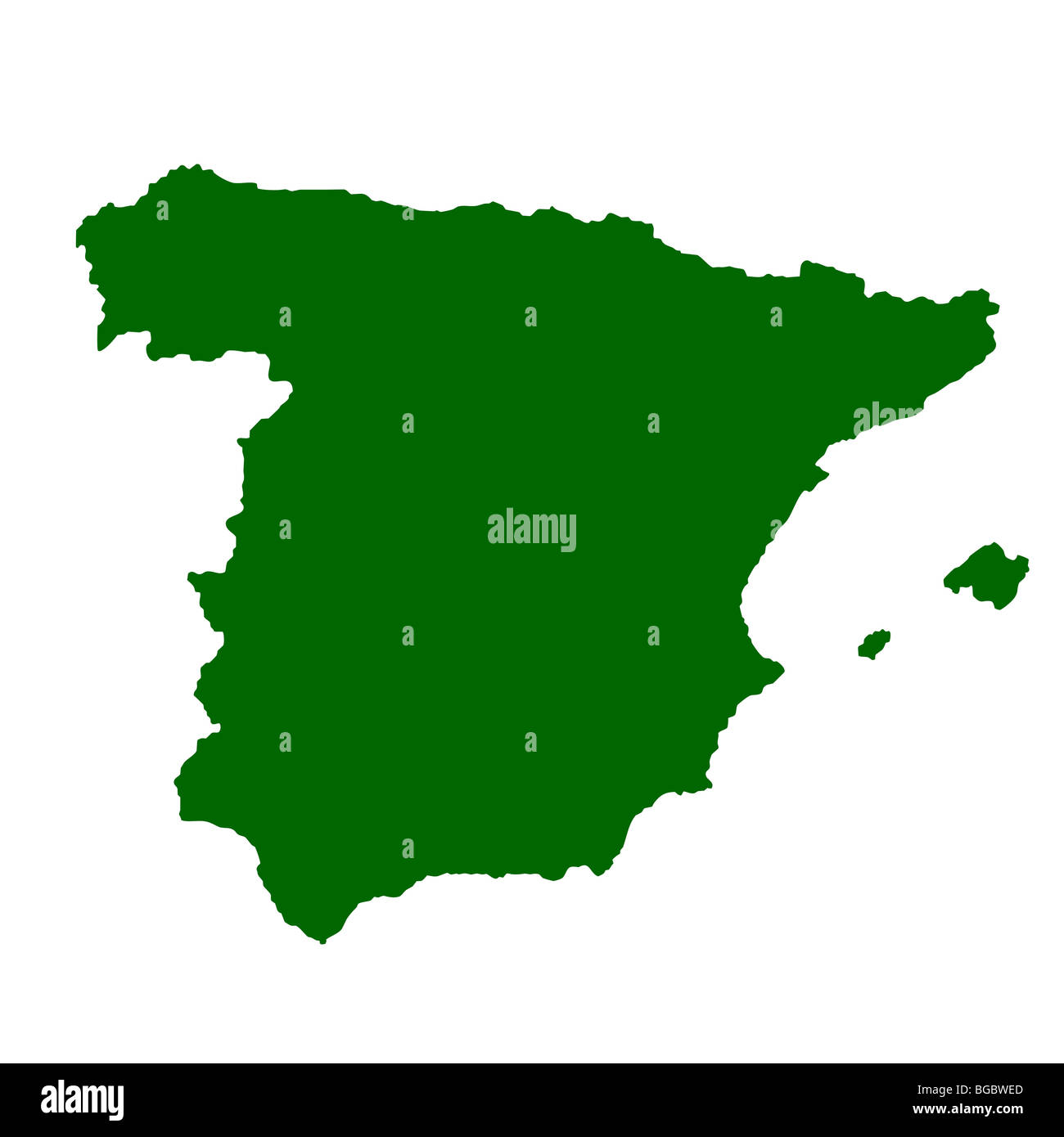 Spain map outline hi