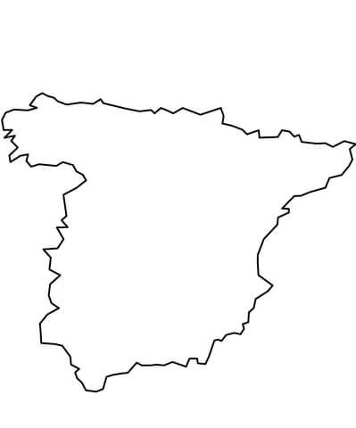 Click to see printable version of outline map of mainland spain coloring page free printable coloring map tattoos small tattoos with meaning