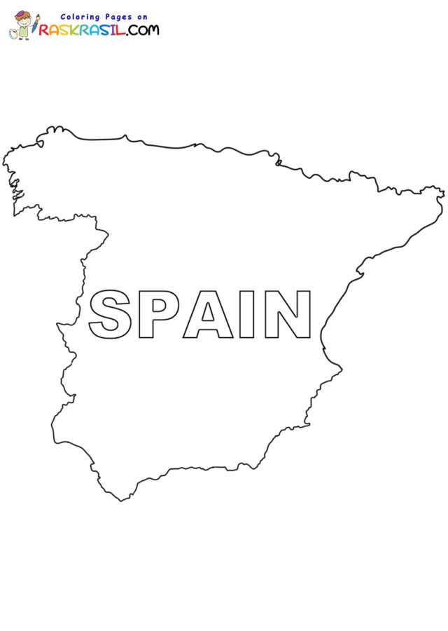 Spain coloring pages