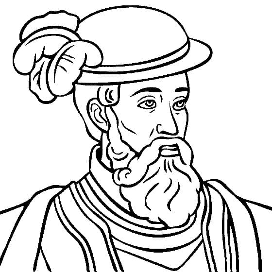 Francisco pizarro coloring page