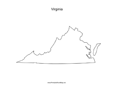 Virginia blank map virginia map virginia studies map