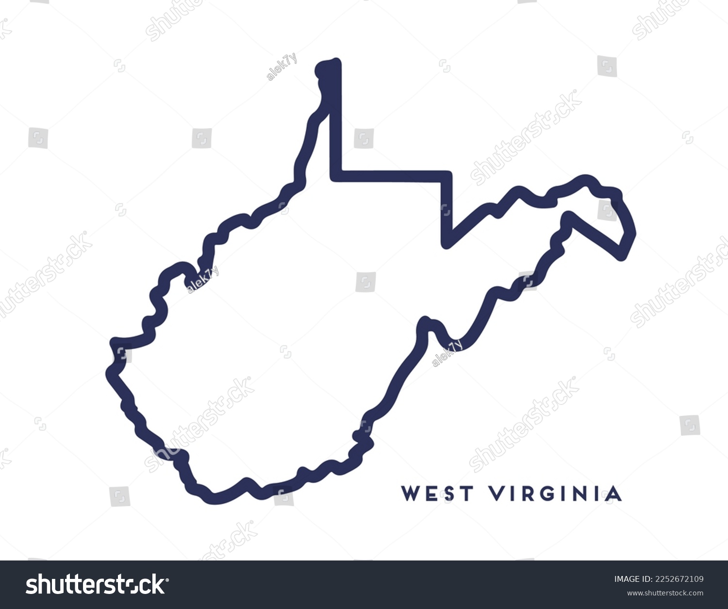 West virginia state outline images stock photos d objects vectors