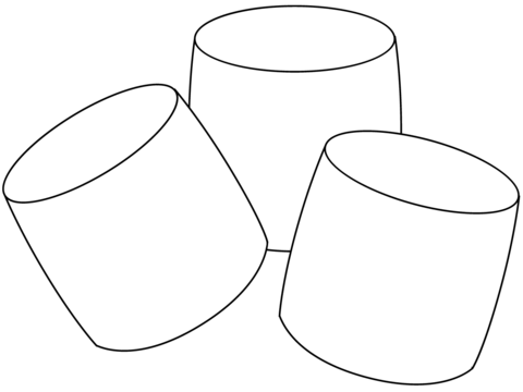 Marshmallow coloring page free printable coloring pages