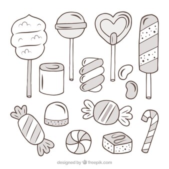 Marshmallow outline images