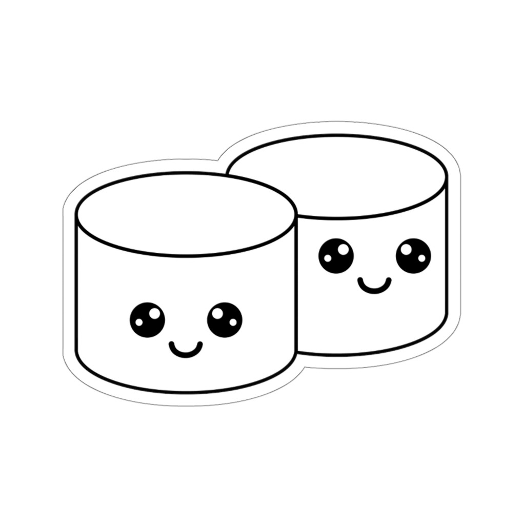 Marshmallow sticker â