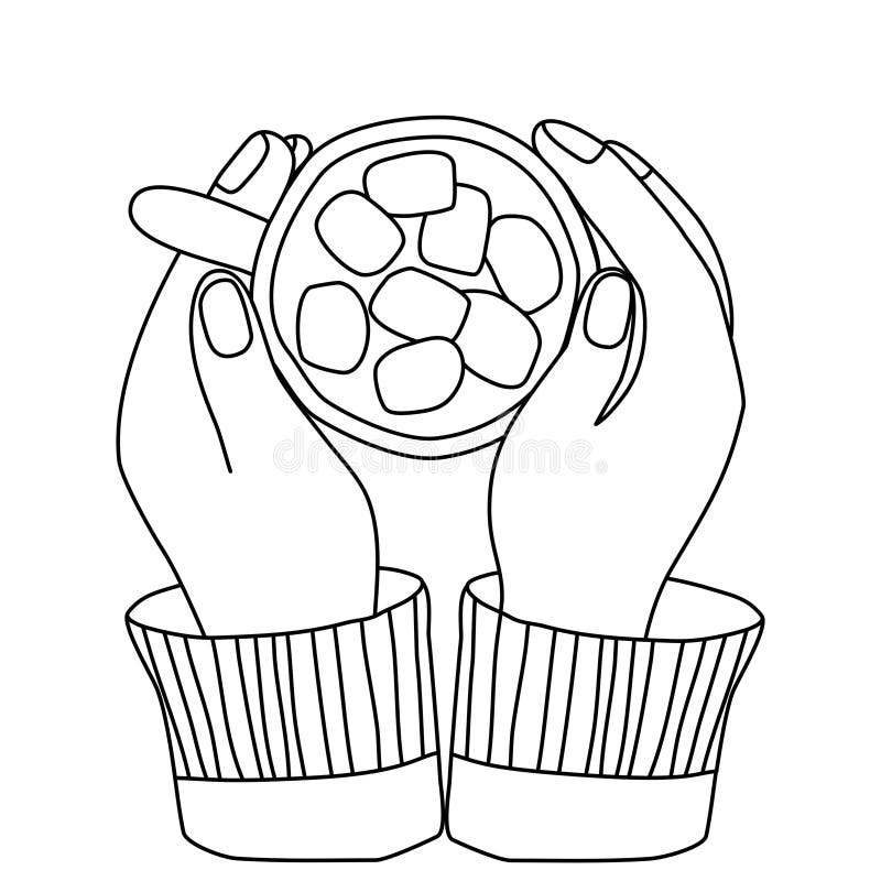 Coloring page marshmallow stock illustrations â coloring page marshmallow stock illustrations vectors clipart