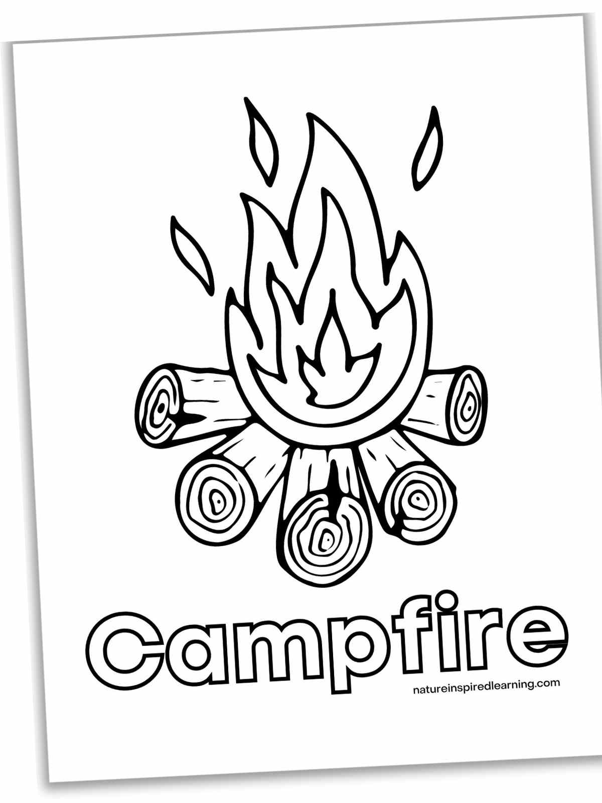 Camping coloring pages new