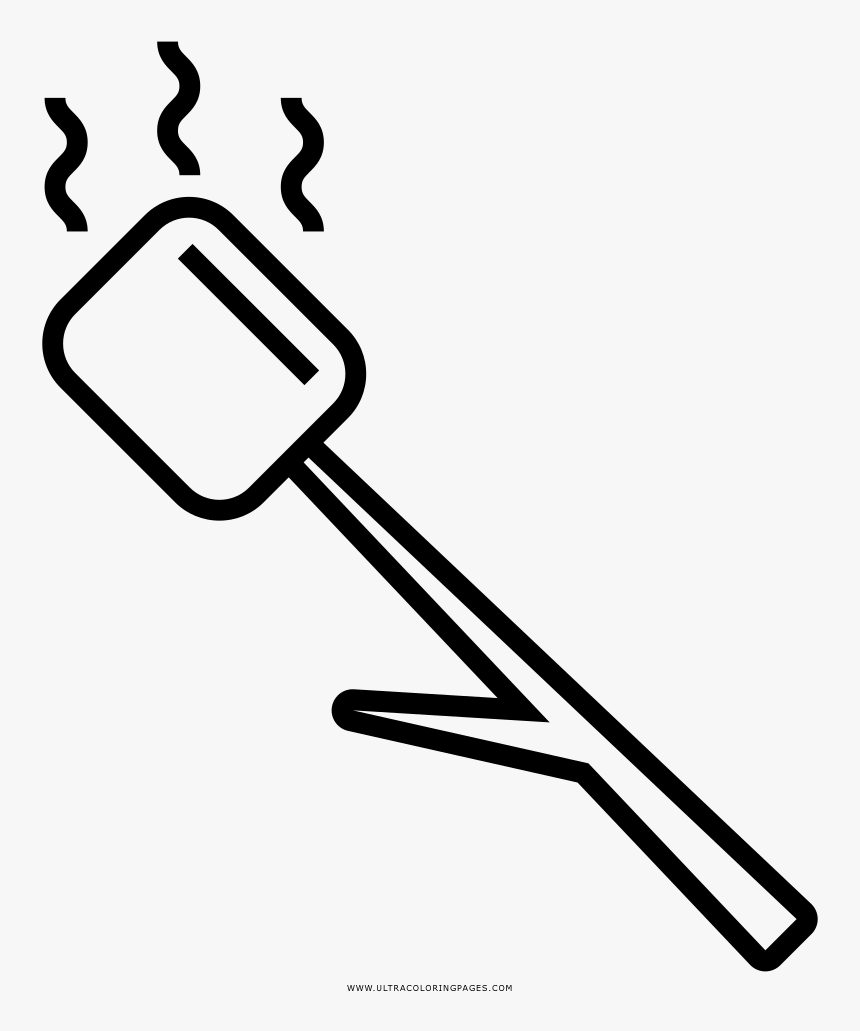 Marshmallow coloring page