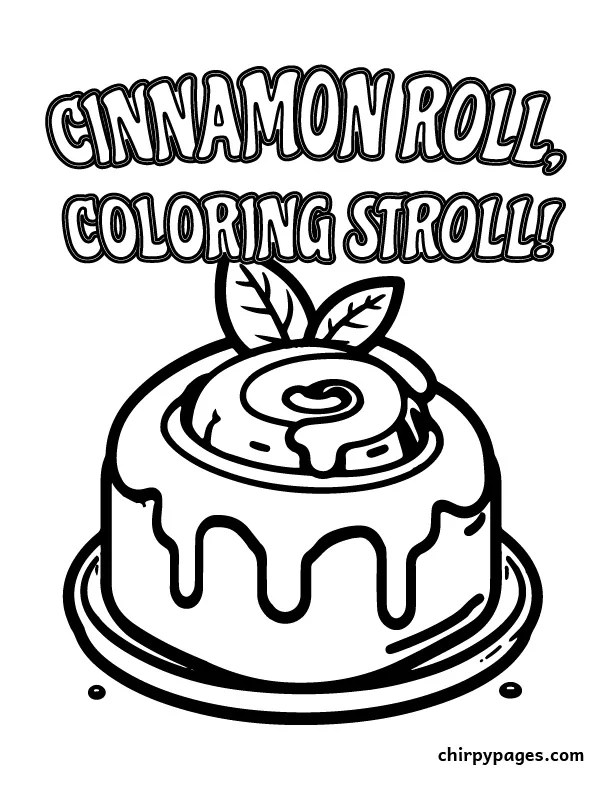 Winter food coloring pages