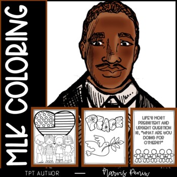 Martin luther king jr coloring pages mlk by under kidstruction