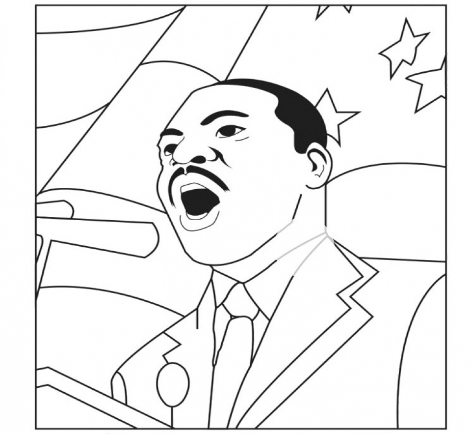 Free printable martin luther king jr coloring pages