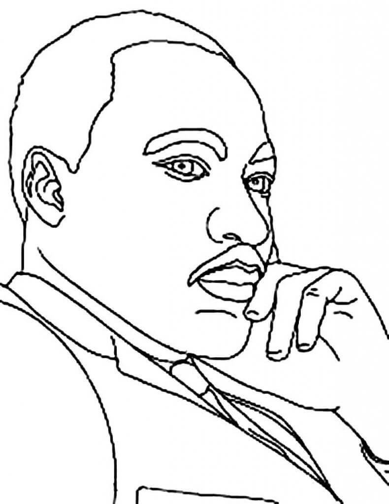 Martin luther king coloring book printable and online
